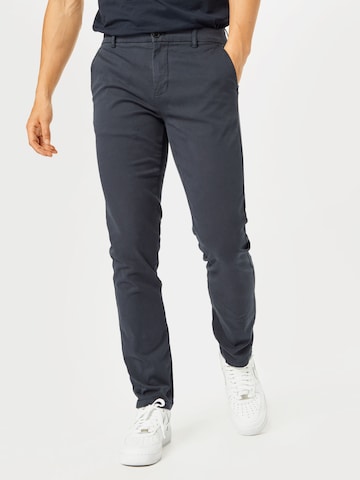 Lindbergh Slim fit Chino Pants in Blue: front