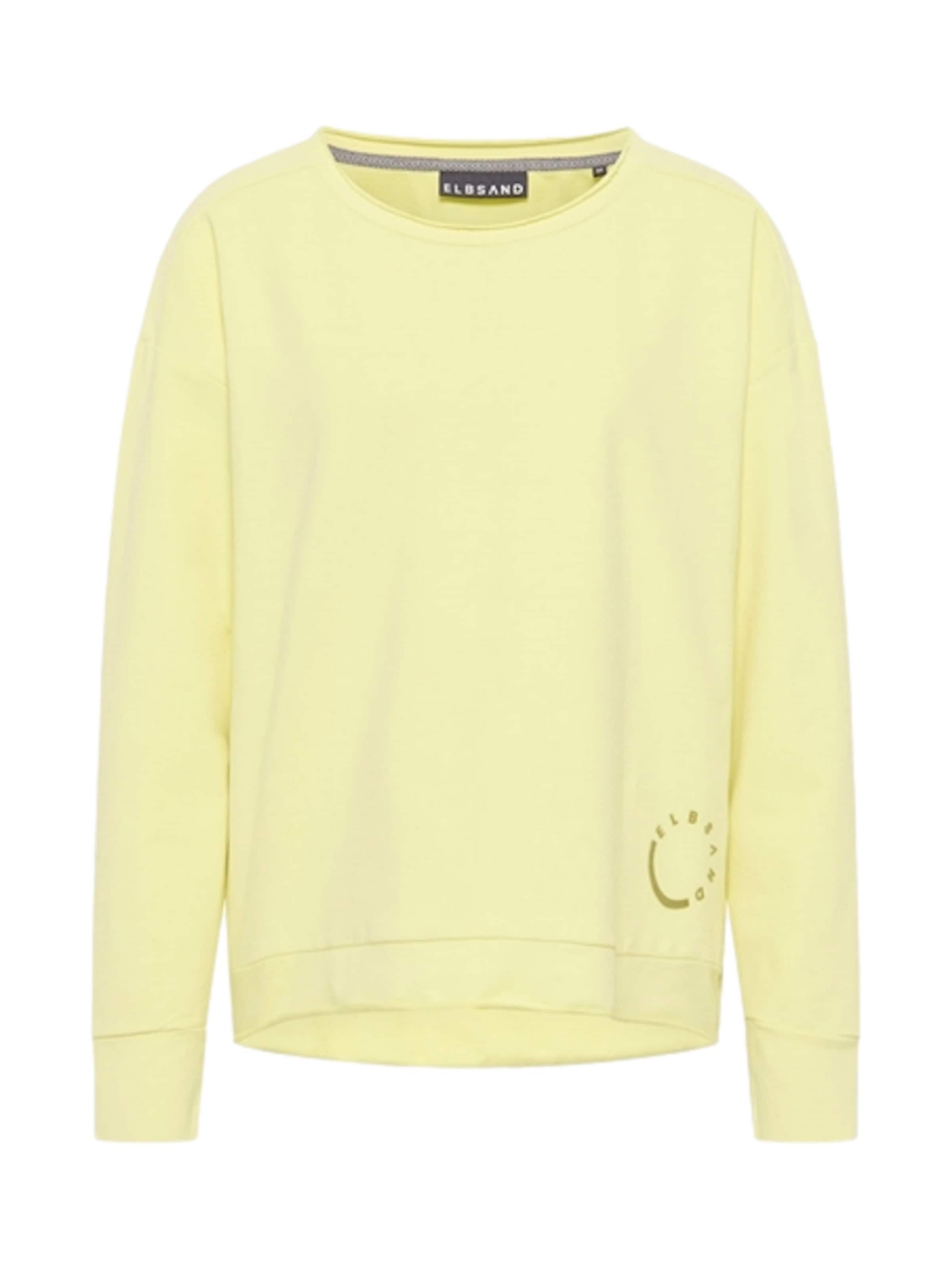 Elbsand Sweatshirt 'Ritva' in Geel: voorkant