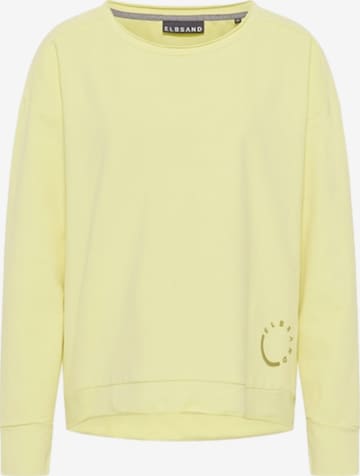 Elbsand Sweatshirt 'Ritva' in Geel: voorkant
