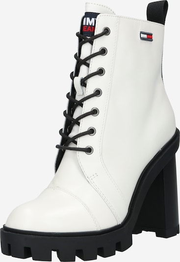 Stivaletto stringato Tommy Jeans di colore bianco, Visualizzazione prodotti