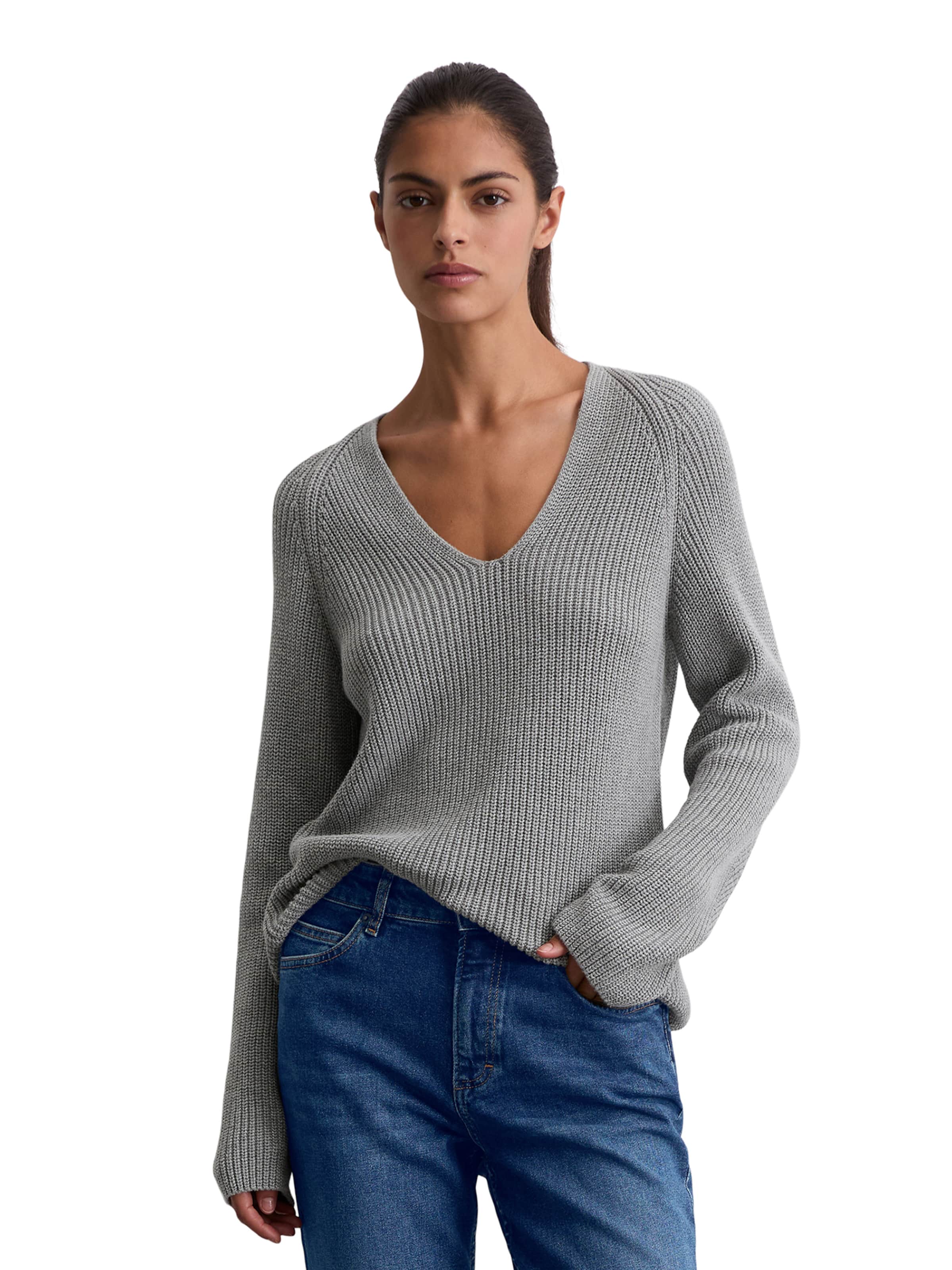 Pulover de la Marc O'Polo pe gri: față