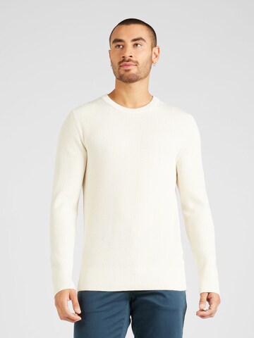 JACK & JONES Sweater 'PERFECT' in Beige: front
