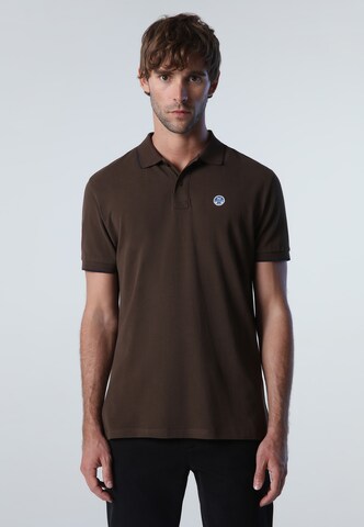 North Sails Poloshirt in Braun: predná strana