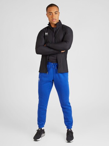 UNDER ARMOUR - Tapered Calças de desporto 'Essential' em azul