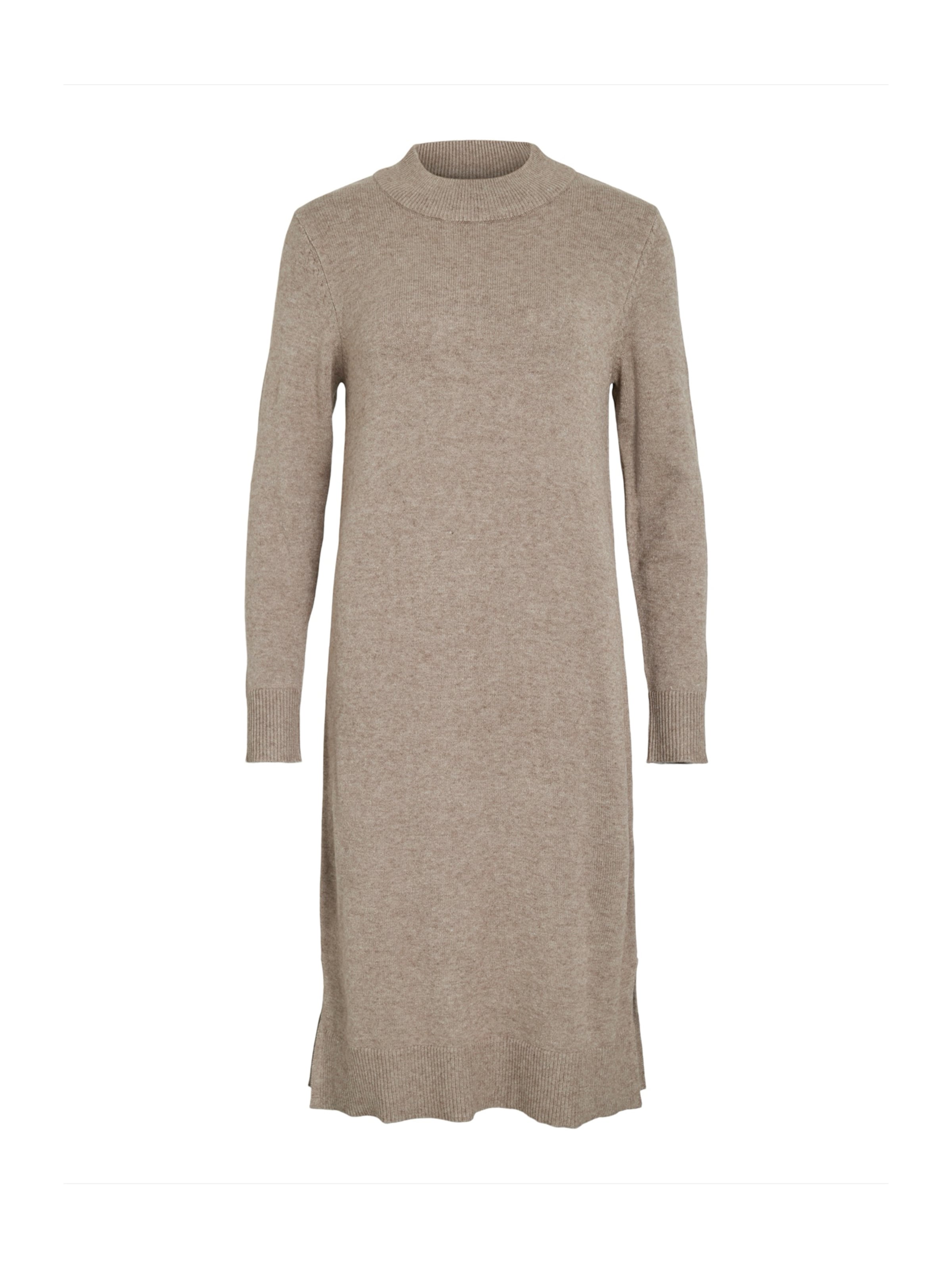 VILA Πλεκτό φόρεμα 'VIRIL' σε καφέ: μπροστά