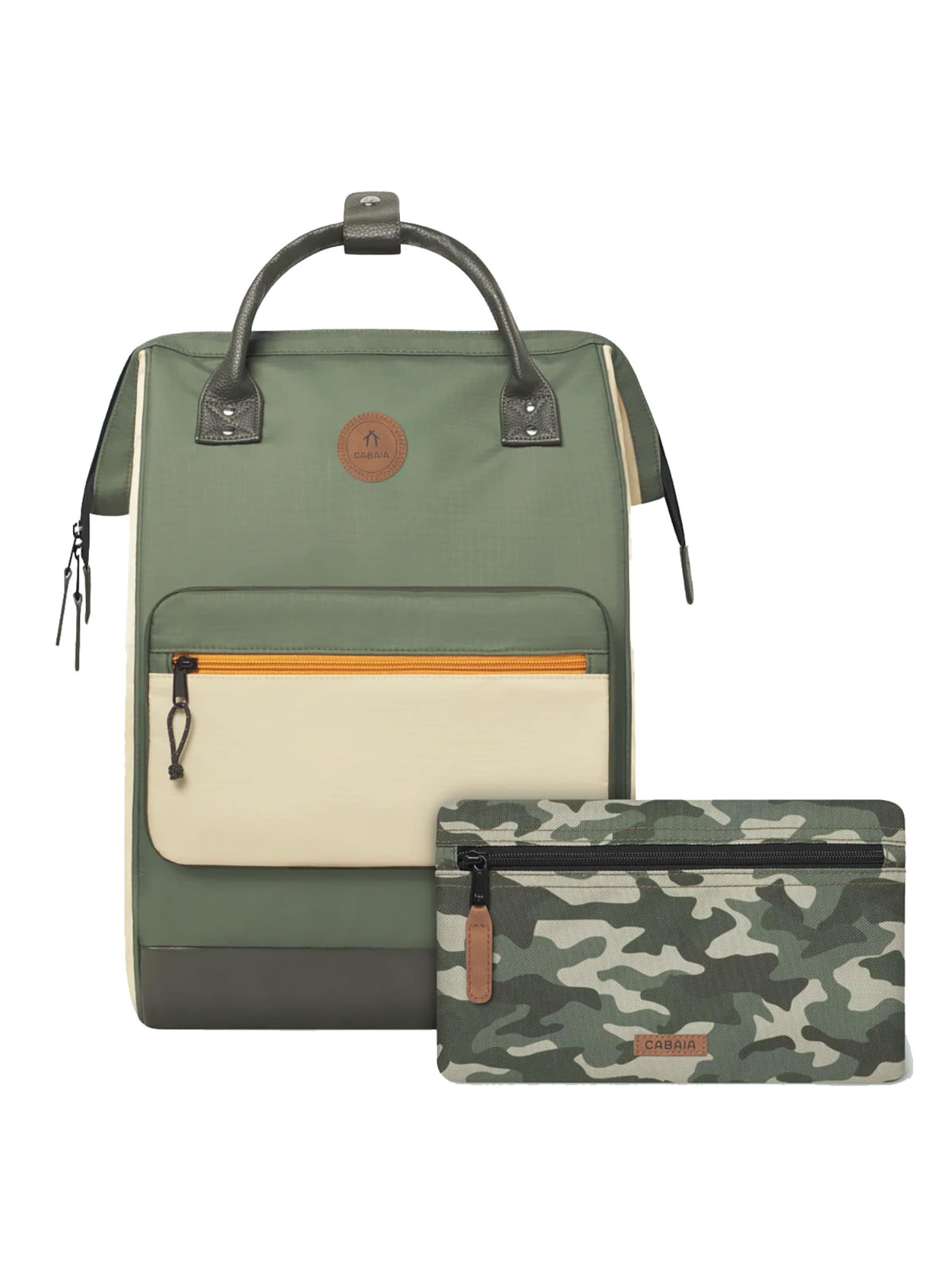 Cabaia Backpack 'Vila Verde L' in Green: front