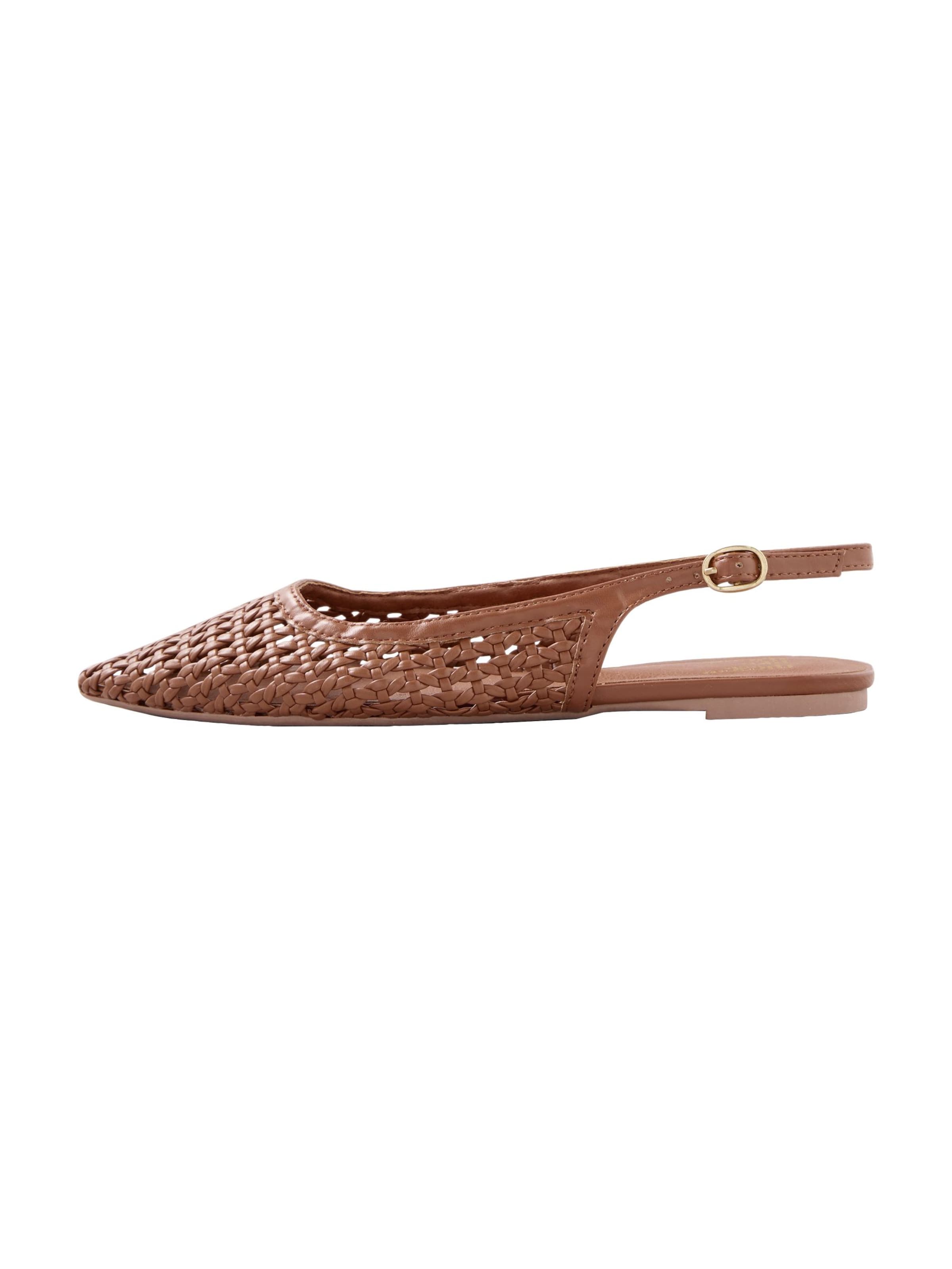 Ballerina con cinturino di Friends Like These in marrone: frontale