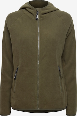 Oxmo Fleece Jacket 'FINJA' in Green: front