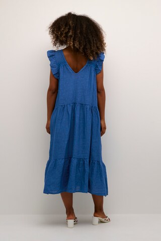 Cream Summer Dress 'Nina' in Blue