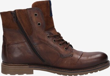 bugatti Lace-Up Boots in Brown