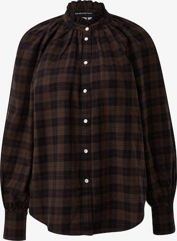 QS Bluse in Braun: Vorderseite