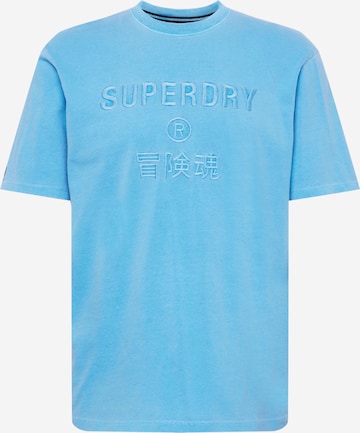 Superdry T-Shirt in Blau: predná strana