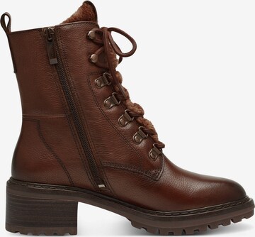 TAMARIS Lace-Up Ankle Boots in Brown