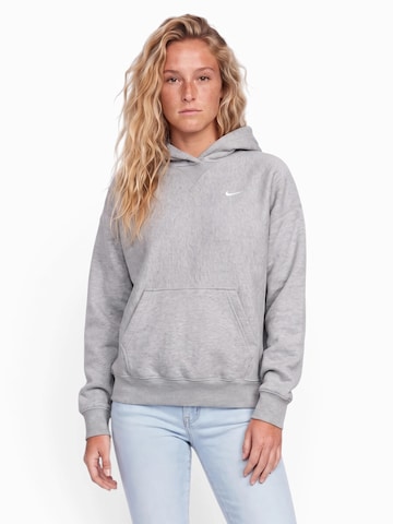 Bluză de molton de la Nike Sportswear pe gri: față
