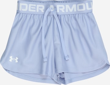 UNDER ARMOUR Свободный крой Спортивные штаны 'Play Up' в Синий: спереди