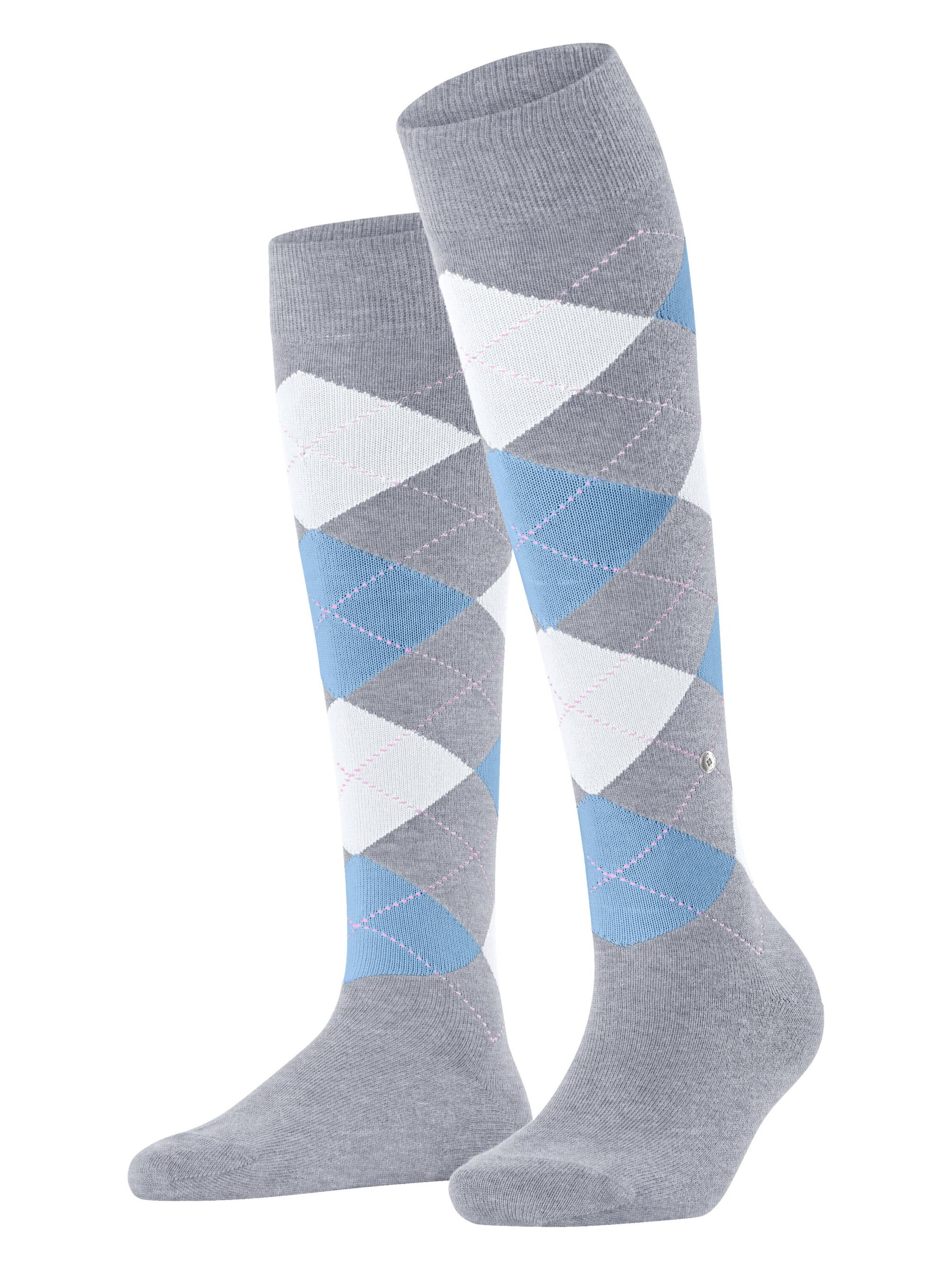 BURLINGTON Overknee Strümpfe 'Queen'‌‌‌ in Schwarz: Vorderseite