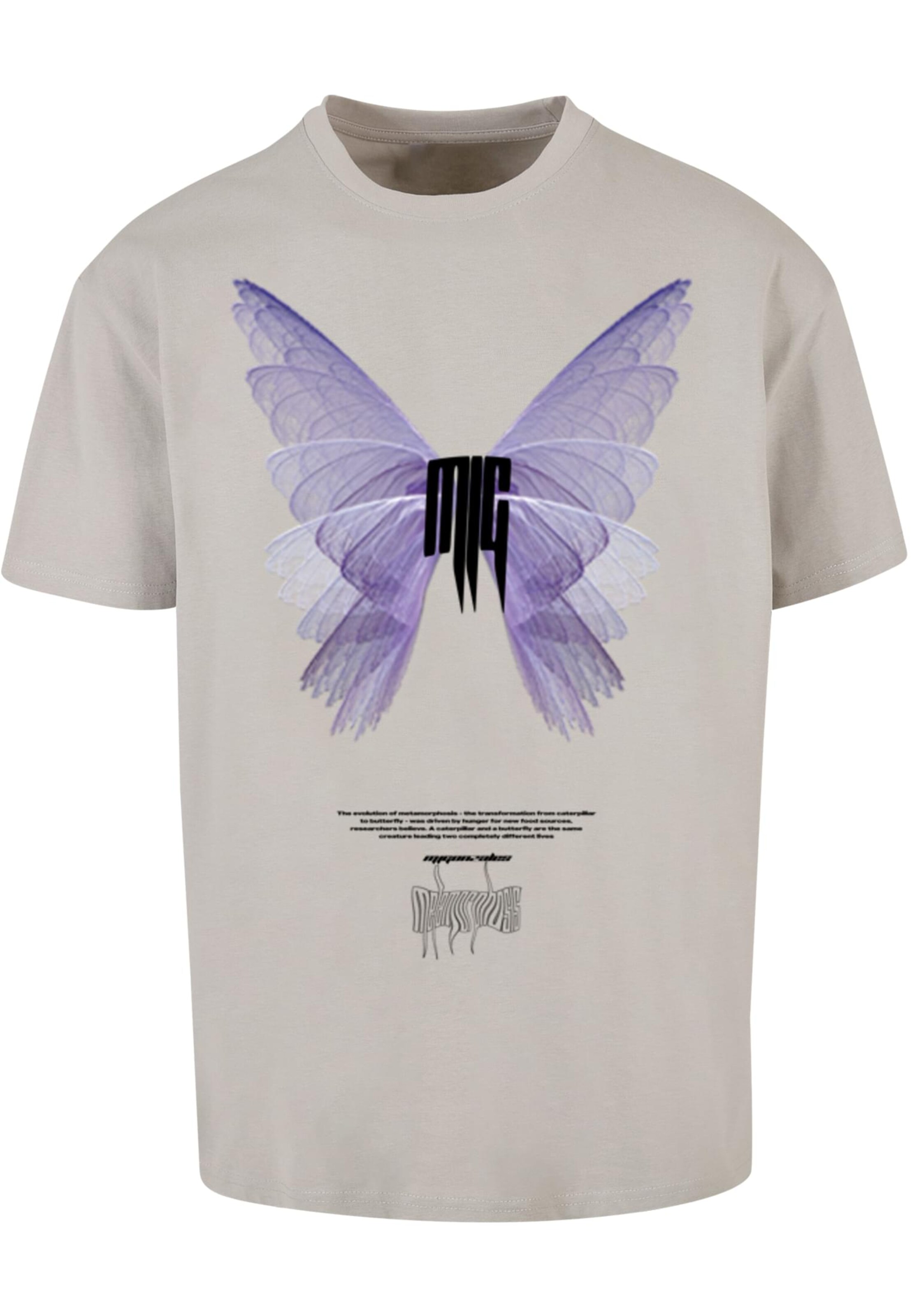 MJ Gonzales Tričko 'Metamorphose V.6' - Sivá: predná strana