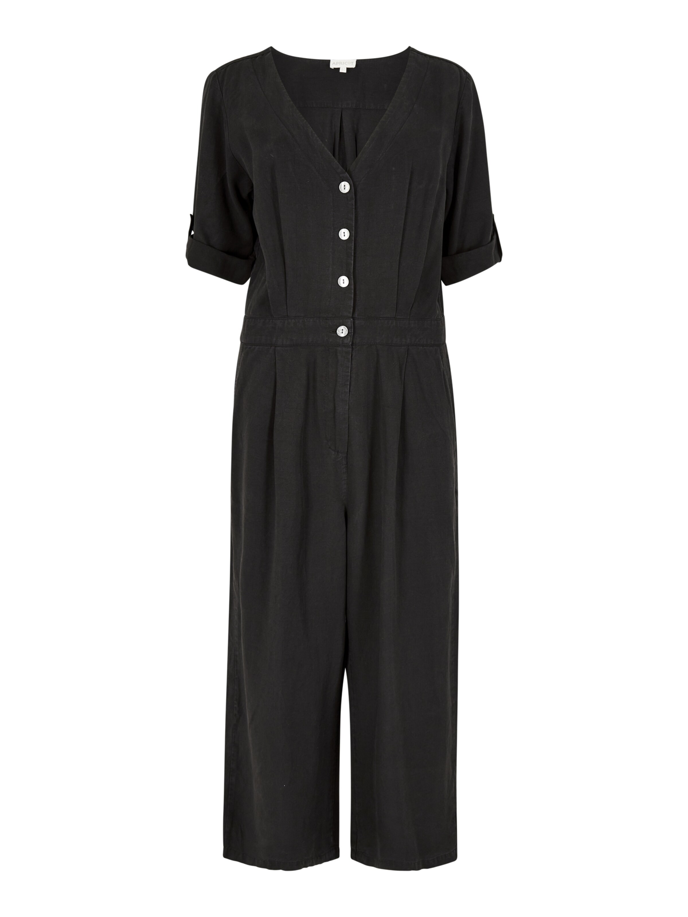 Apricot Jumpsuit in Black: front