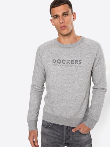 Sweat-shirt Dockers en gris : devant