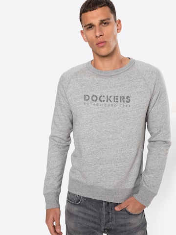 Dockers Sweatshirt in Grijs: voorkant