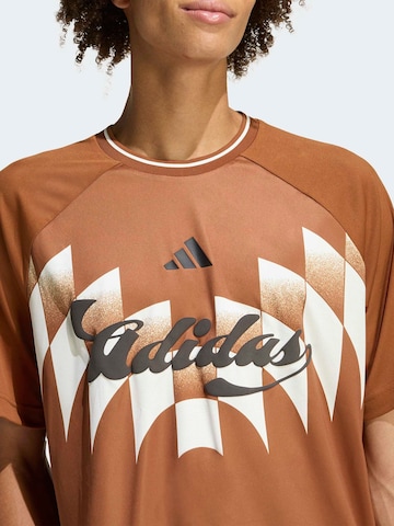 ADIDAS SPORTSWEAR Functioneel shirt 'TIRO' in Bruin