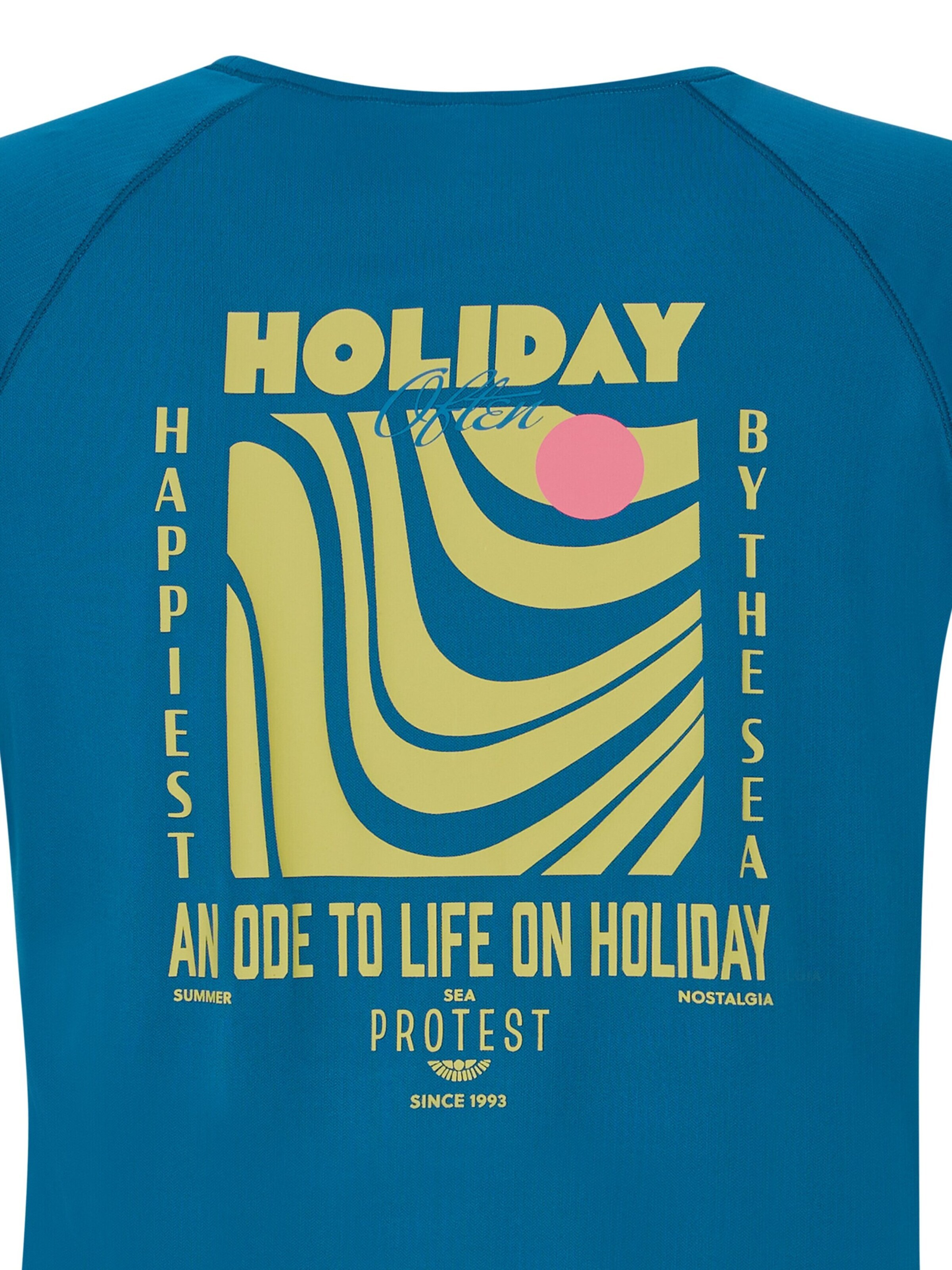 PROTEST Shirt 'PRTHappy'‌‌‌‌‌‌‌ in Blau