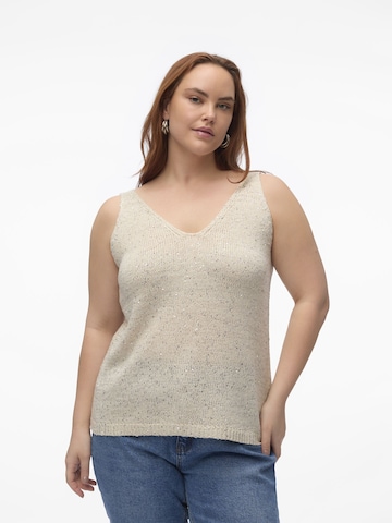 Vero Moda Curve Trui 'LEILANI ' in Grijs: voorkant