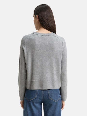 TOM TAILOR Knit cardigan in Grey