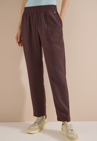 CECIL Slimfit Hose 'Chelsea' in Braun