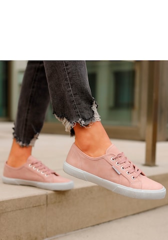 LASCANA Sneakers in Pink: front