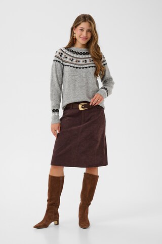 Cream Sweater in Grey