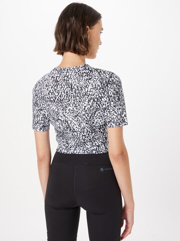 ADIDAS SPORTSWEAR Sportshirt 'Techfit Print ' in Weiß