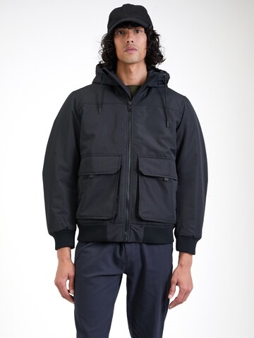 JACK & JONES Jacke 'JJCONSTRUCT' in Schwarz: Vorderseite
