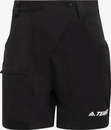 Regular Pantalon de sport ADIDAS TERREX en noir : devant
