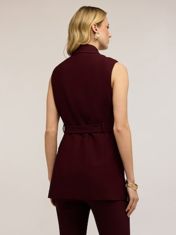 Gilet de costume MOTIVI en rouge