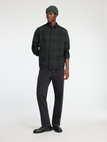 SELECTED HOMME Regular fit Button Up Shirt 'SLHOWEN' in Green
