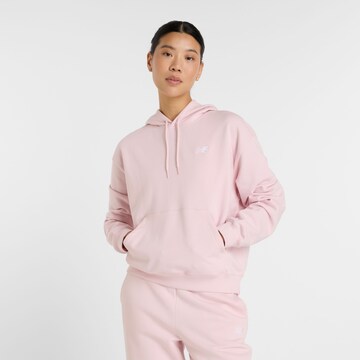 new balance Sweatshirt 'Essentials' in Roze: voorkant