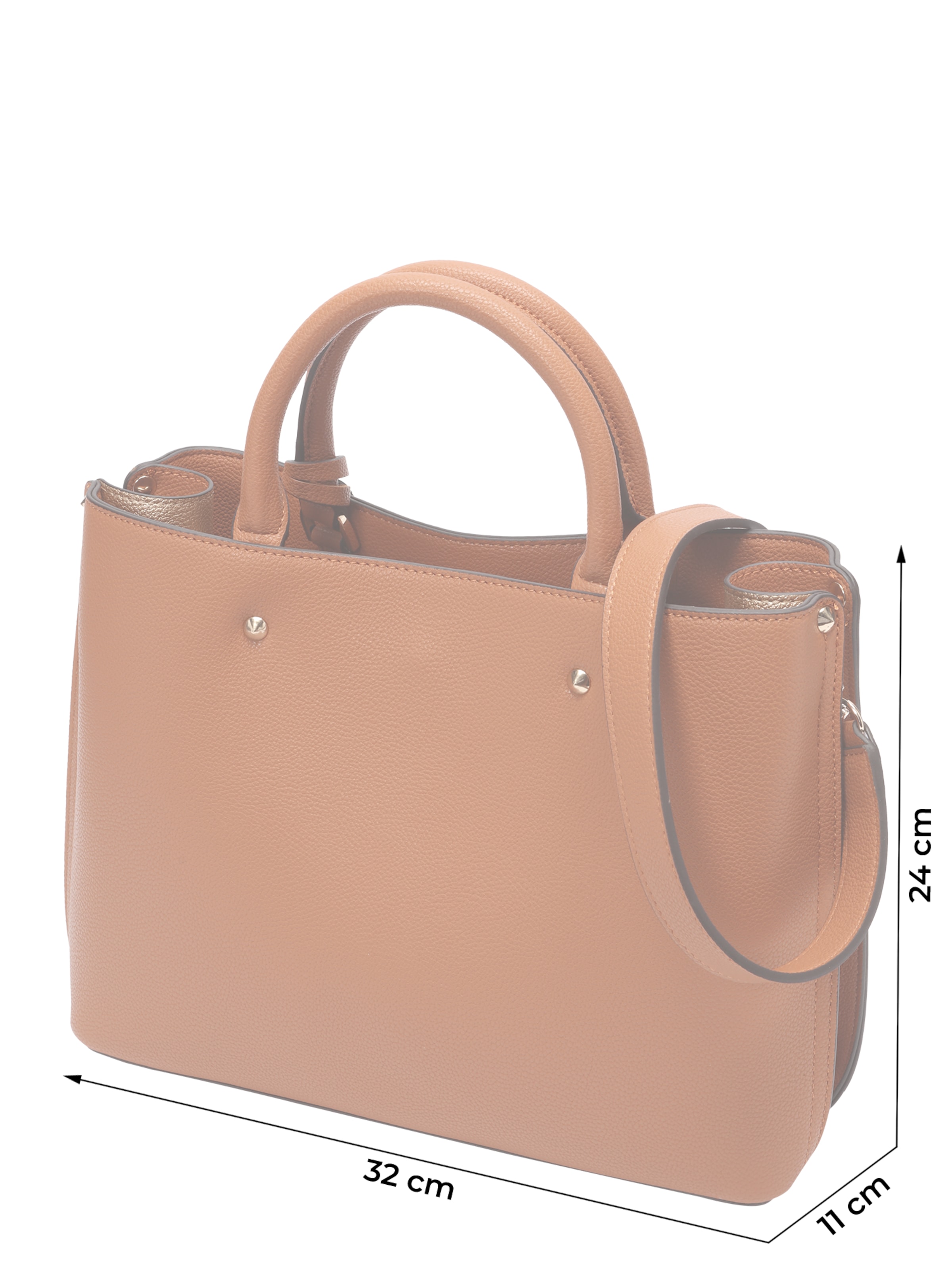 GUESS Handtasche 'MERIDIAN II GIRLFRIEND SATCHEL' in Braun
