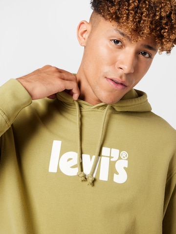LEVI'S ® Tavaline suurus Dressipluus 'Relaxed Graphic Hoodie', värv roheline