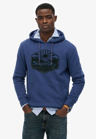 Superdry & Co Sweatshirt 'Sun' in Blue: front