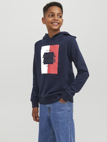 Sweat Jack & Jones Junior en bleu : devant