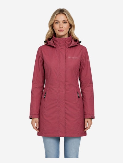 deproc Winterjacke 'Outdoorparka LAVAL LONG Damen Outdoorjacke, Regenjacke'‌‌‌‌‌‌‌‌‌‌ in S in weinrot, Produktansicht