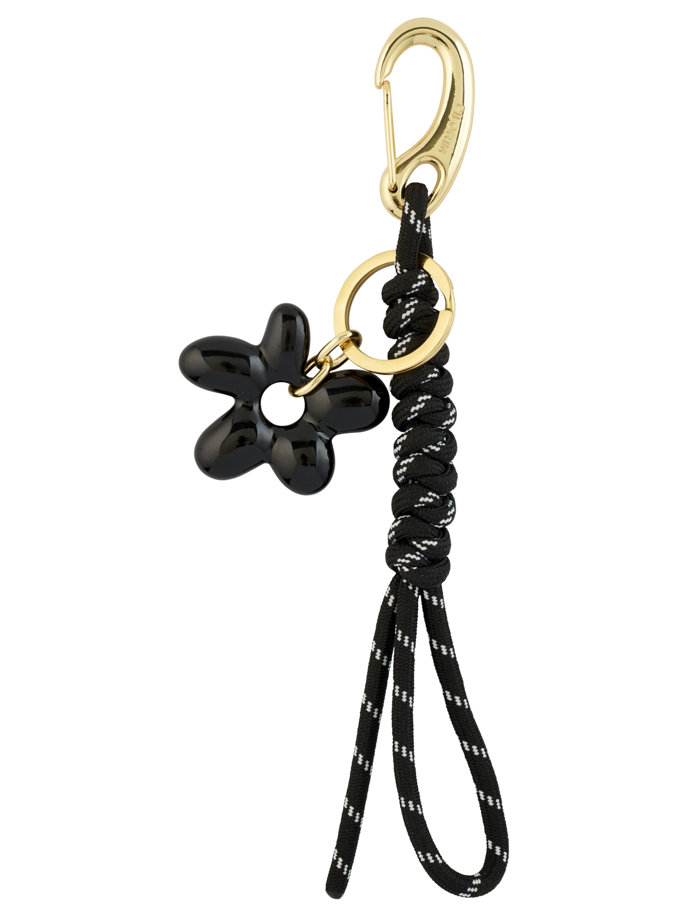 Pilgrim Breloczek do kluczy 'Aerun' w kolorze czarny: przód