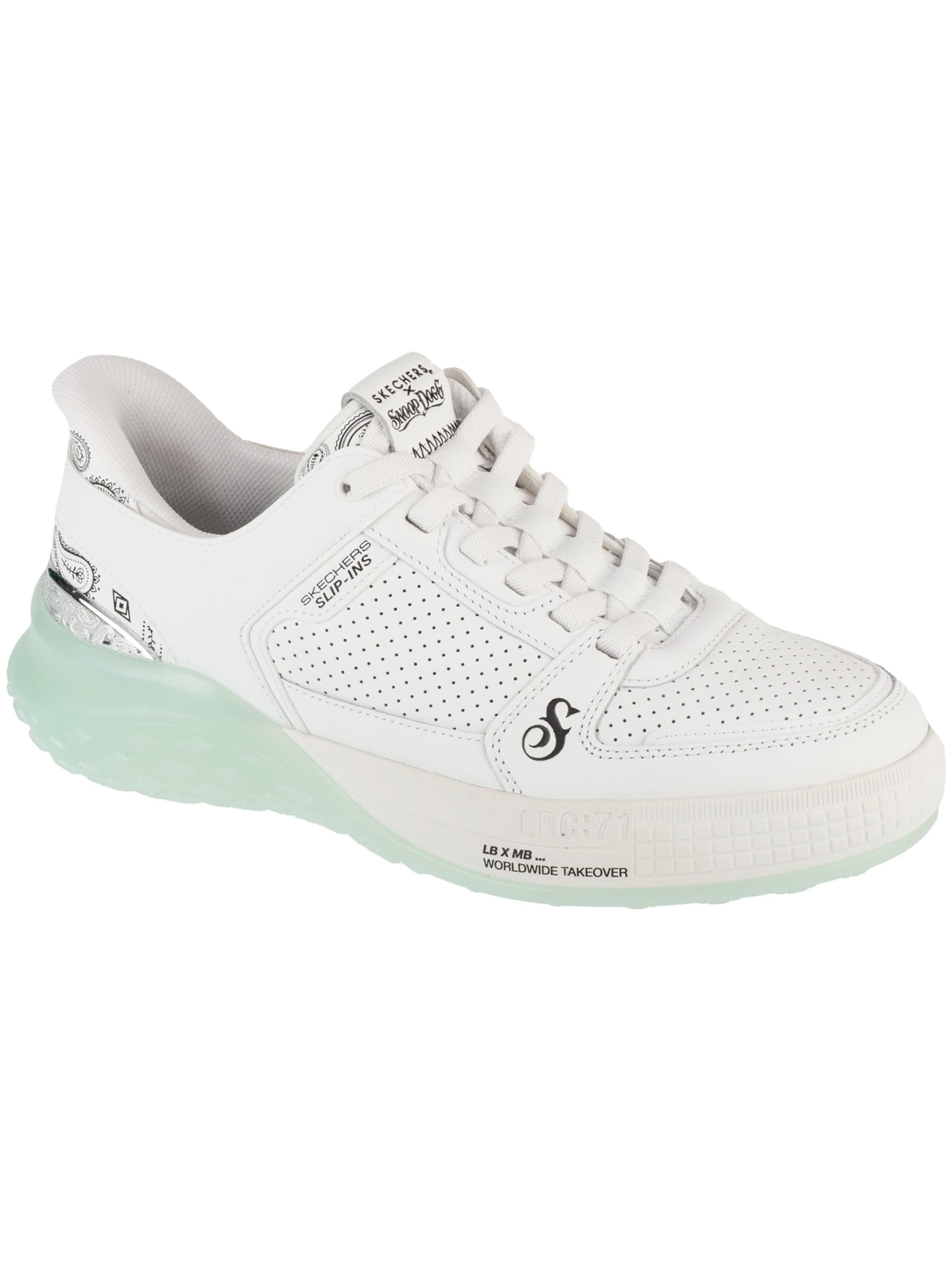 Slip on 'Skechers Slip-Ins: Snoop Sizzle Toke' SKECHERS en blanc : devant