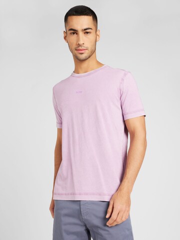 T-Shirt 'Tokks' BOSS en violet : devant