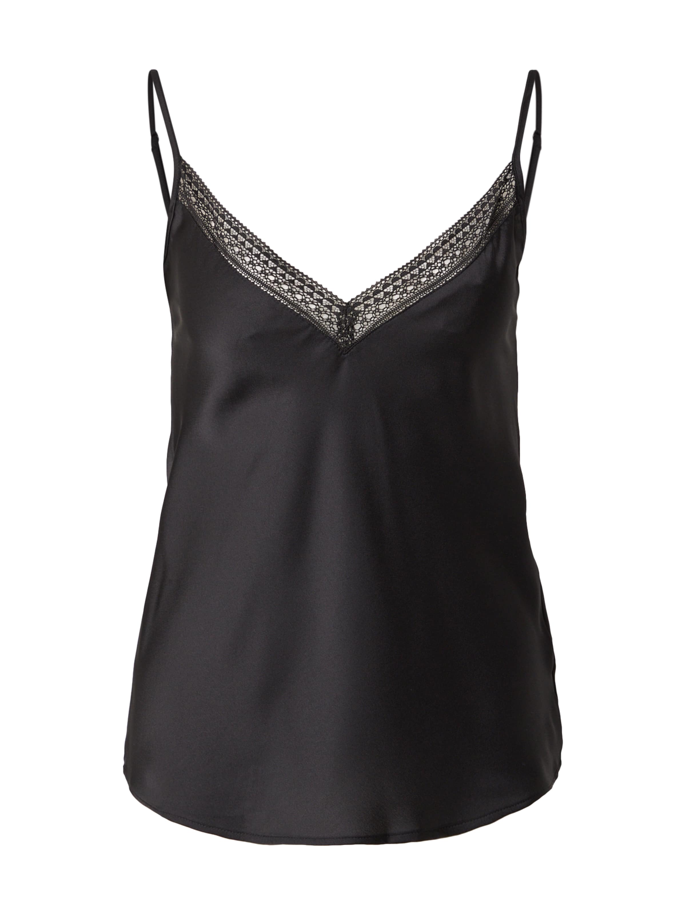 juoda ETAM Pižaminiai marškinėliai 'Feeling': priekis