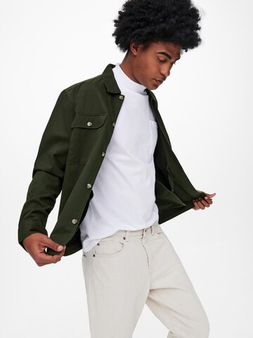 Only & Sons Between-Season Jacket 'Ilvio' in Green