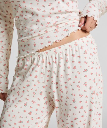 Pantalon de pyjama Hunkemöller en blanc