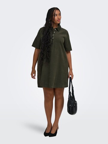 Abito camicia 'CARGry-Nessa' di ONLY Carmakoma in verde