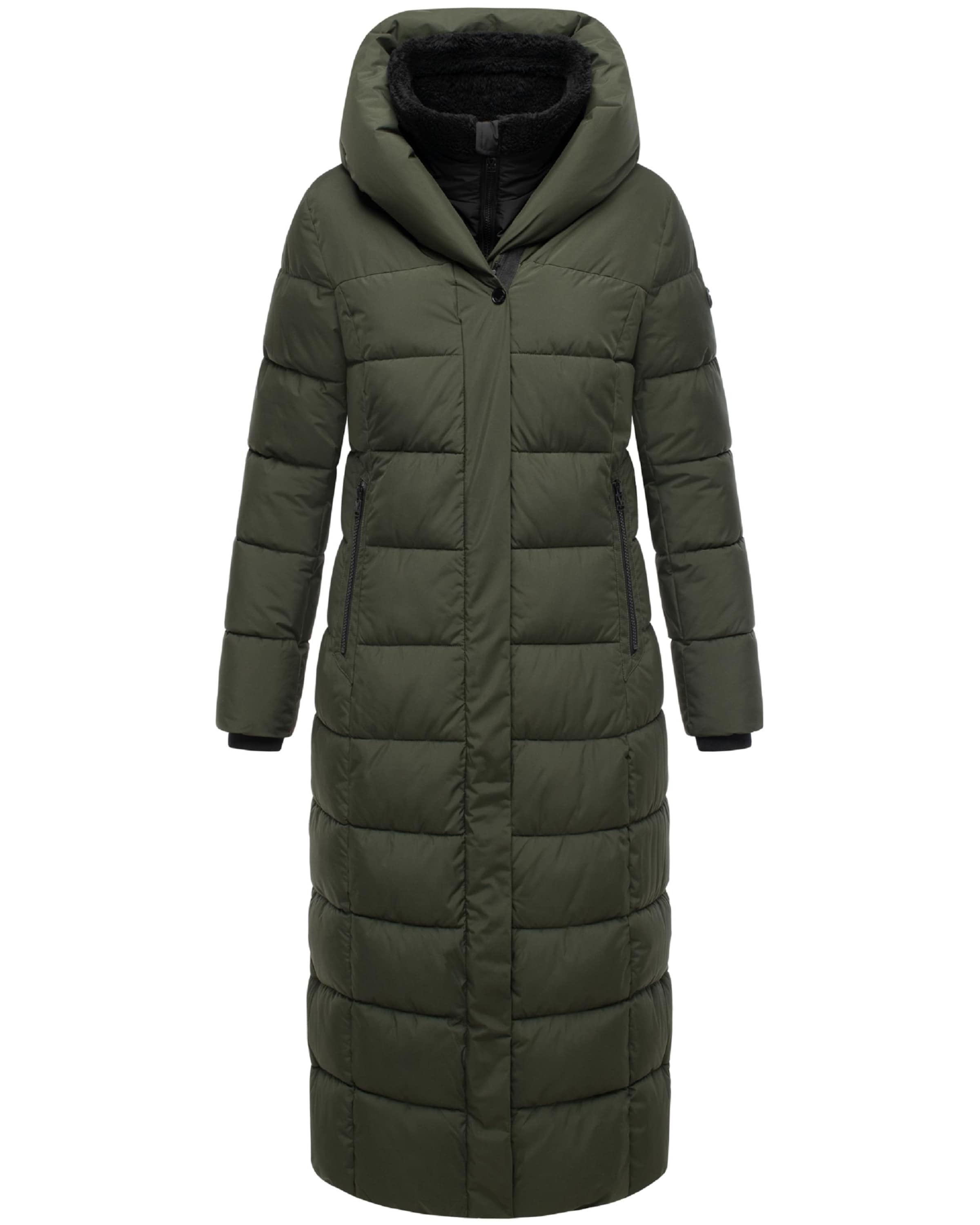 MARIKOO Χειμερινό παλτό 'Pakoraa 16' σε πράσινο: μπροστά